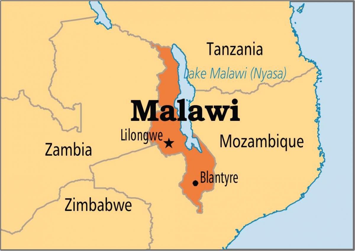 mapa de lilongwe, Malawi