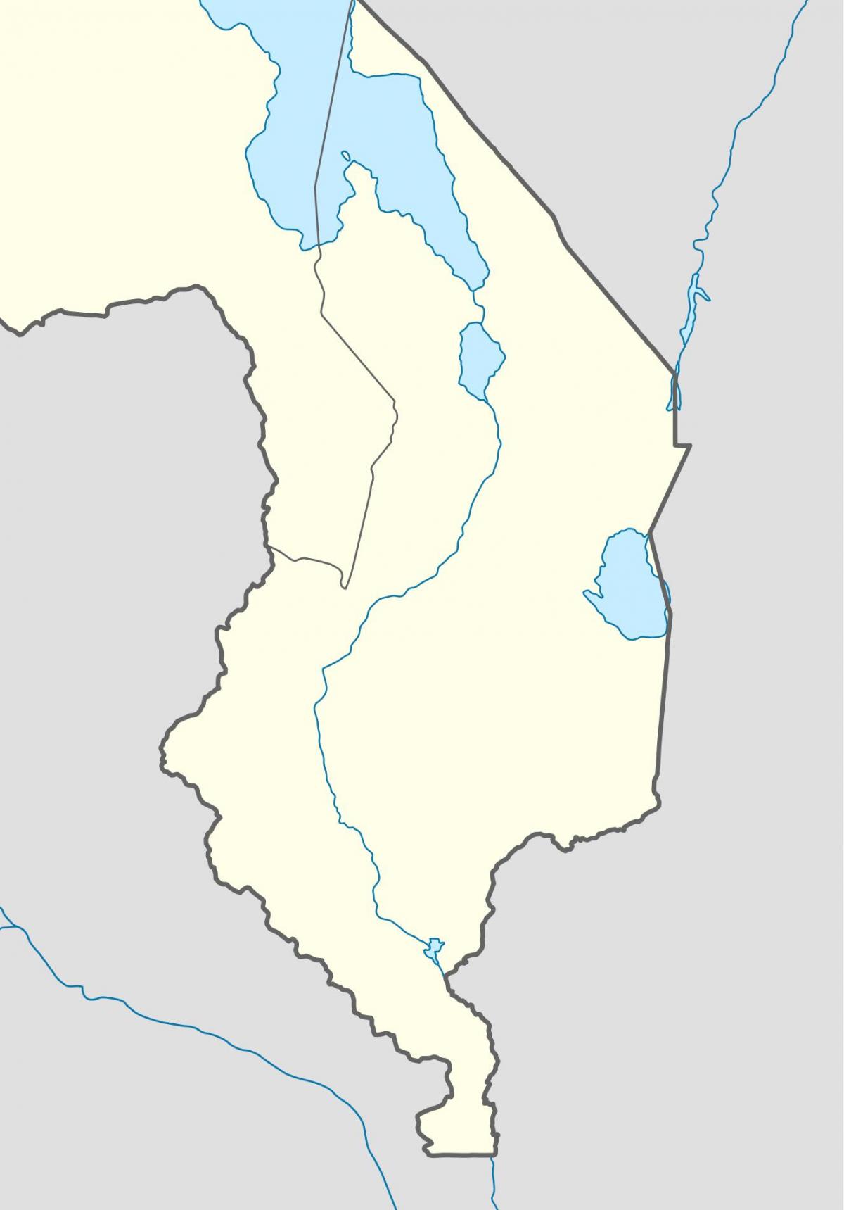mapa de Malawi río