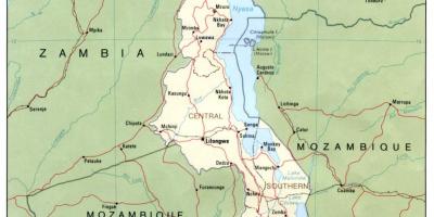 Mapa de calle de blantyre Malawi
