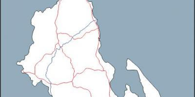 Mapa de Malawi esquema del mapa
